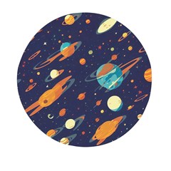 Space Galaxy Planet Universe Stars Night Fantasy Mini Round Pill Box (pack Of 5) by Uceng