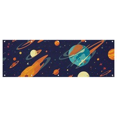 Space Galaxy Planet Universe Stars Night Fantasy Banner And Sign 12  X 4  by Uceng