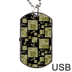 Background Graphic Wallpaper Decor Backdrop Design Dog Tag Usb Flash (two Sides) by Uceng