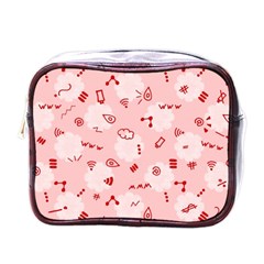 Background Graphic Beautiful Wallpaper Art Mini Toiletries Bag (one Side) by Uceng