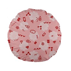 Background Graphic Beautiful Wallpaper Art Standard 15  Premium Flano Round Cushions by Uceng