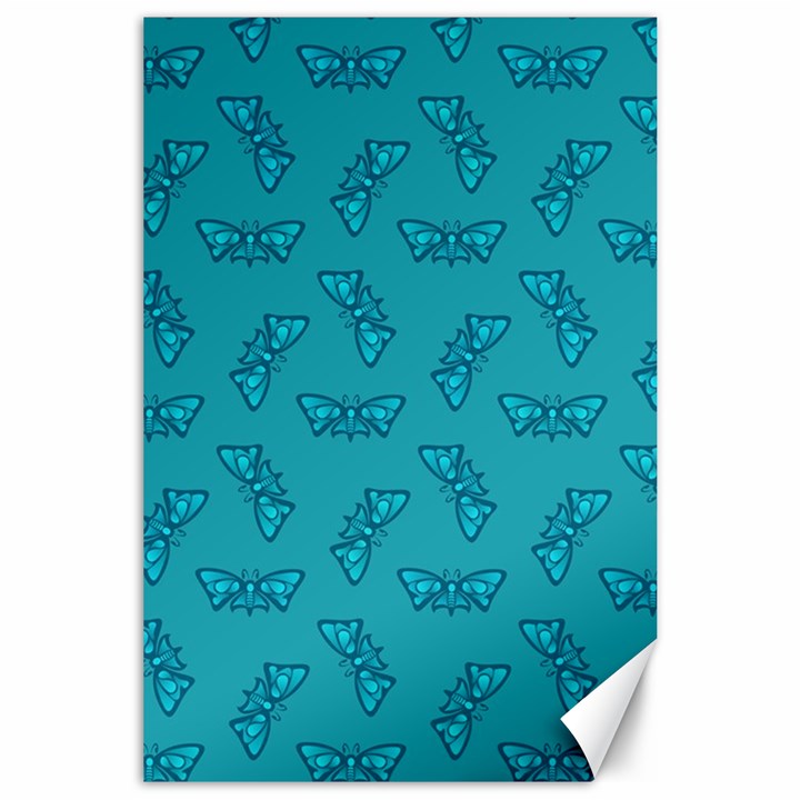 Butterfly Art Pattern Design Background Frame Canvas 24  x 36 