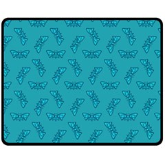 Butterfly Art Pattern Design Background Frame Fleece Blanket (medium) by Uceng