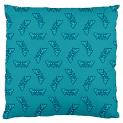 Butterfly Art Pattern Design Background Frame Large Cushion Case (two Sides) by Uceng