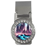 Urban City Cyberpunk River Cyber Tech Future Money Clips (CZ)  Front