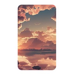 Sunset River Sky Clouds Nature Nostalgic Mountain Memory Card Reader (rectangular) by Uceng