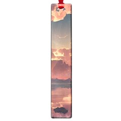 Sunset River Sky Clouds Nature Nostalgic Mountain Large Book Marks by Uceng