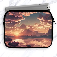 Sunset River Sky Clouds Nature Nostalgic Mountain Apple Ipad 2/3/4 Zipper Cases by Uceng