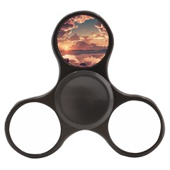 Sunset River Sky Clouds Nature Nostalgic Mountain Finger Spinner by Uceng