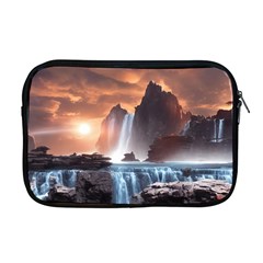 Water Waterfall Nature River Lake Planet Fantasy Apple Macbook Pro 17  Zipper Case by Uceng