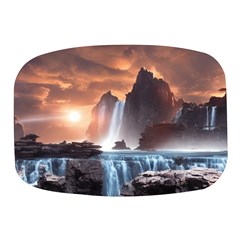 Water Waterfall Nature River Lake Planet Fantasy Mini Square Pill Box by Uceng