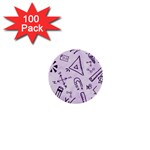 Science Research Curious Search Inspect Scientific 1  Mini Buttons (100 pack)  Front