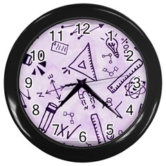 Science Research Curious Search Inspect Scientific Wall Clock (black) by Uceng