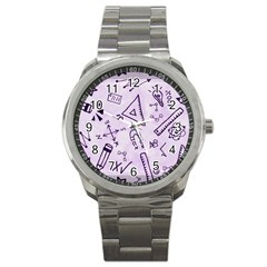 Science Research Curious Search Inspect Scientific Sport Metal Watch by Uceng