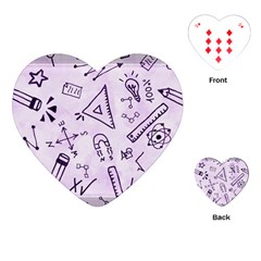 Science Research Curious Search Inspect Scientific Playing Cards Single Design (heart)