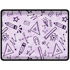 Science Research Curious Search Inspect Scientific Fleece Blanket (large) by Uceng