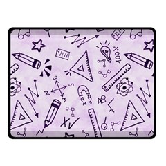 Science Research Curious Search Inspect Scientific Double Sided Fleece Blanket (small) by Uceng