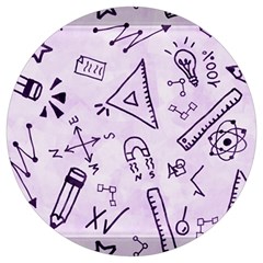 Science Research Curious Search Inspect Scientific Round Trivet by Uceng