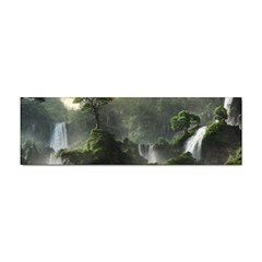 Waterfall River Fantasy Dream Planet Matte Sticker Bumper (100 Pack) by Uceng