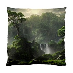 Waterfall River Fantasy Dream Planet Matte Standard Cushion Case (one Side)