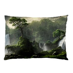 Waterfall River Fantasy Dream Planet Matte Pillow Case (two Sides) by Uceng