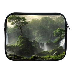 Waterfall River Fantasy Dream Planet Matte Apple Ipad 2/3/4 Zipper Cases by Uceng