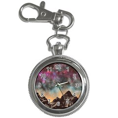 Mountain Space Galaxy Stars Universe Astronomy Key Chain Watches by Uceng