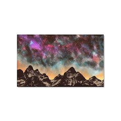 Mountain Space Galaxy Stars Universe Astronomy Sticker (rectangular)