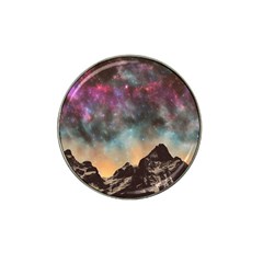 Mountain Space Galaxy Stars Universe Astronomy Hat Clip Ball Marker by Uceng