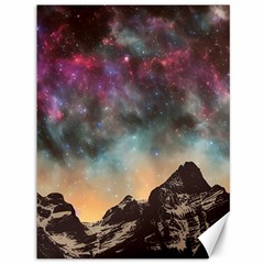 Mountain Space Galaxy Stars Universe Astronomy Canvas 36  X 48  by Uceng