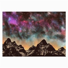 Mountain Space Galaxy Stars Universe Astronomy Large Glasses Cloth by Uceng