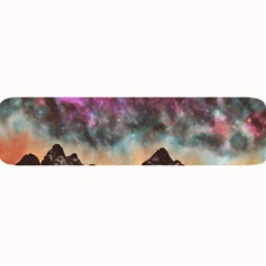 Mountain Space Galaxy Stars Universe Astronomy Large Bar Mat by Uceng