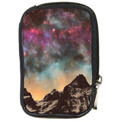 Mountain Space Galaxy Stars Universe Astronomy Compact Camera Leather Case by Uceng