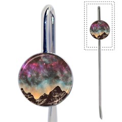 Mountain Space Galaxy Stars Universe Astronomy Book Mark by Uceng