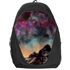 Mountain Space Galaxy Stars Universe Astronomy Backpack Bag by Uceng