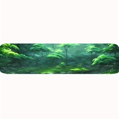 River Forest Woods Nature Rocks Japan Fantasy Large Bar Mat by Uceng