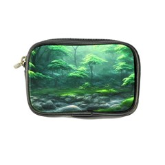 River Forest Woods Nature Rocks Japan Fantasy Coin Purse by Uceng