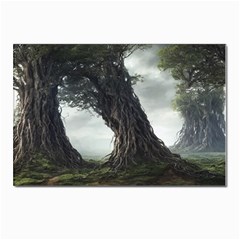 Trees Forest Woods Drawing Fantasy Dream Postcard 4 x 6  (pkg Of 10) by Uceng