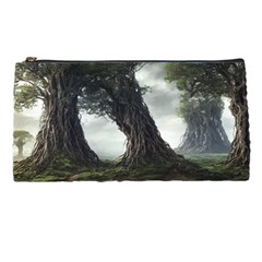 Trees Forest Woods Drawing Fantasy Dream Pencil Case by Uceng