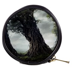 Trees Forest Woods Drawing Fantasy Dream Mini Makeup Bag by Uceng