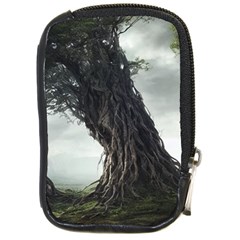 Trees Forest Woods Drawing Fantasy Dream Compact Camera Leather Case by Uceng