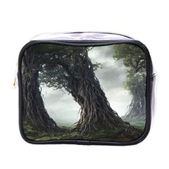 Trees Forest Woods Drawing Fantasy Dream Mini Toiletries Bag (one Side) by Uceng