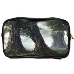 Trees Forest Woods Drawing Fantasy Dream Toiletries Bag (two Sides) by Uceng