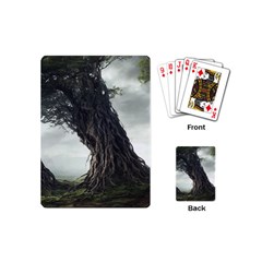 Trees Forest Woods Drawing Fantasy Dream Playing Cards Single Design (mini) by Uceng