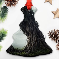 Trees Forest Woods Drawing Fantasy Dream Christmas Tree Ornament (two Sides) by Uceng