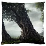 Trees Forest Woods Drawing Fantasy Dream Large Cushion Case (One Side) Front