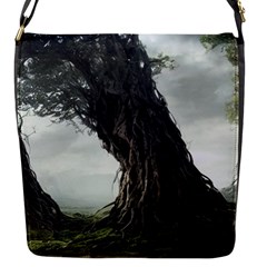 Trees Forest Woods Drawing Fantasy Dream Flap Closure Messenger Bag (s) by Uceng