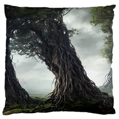 Trees Forest Woods Drawing Fantasy Dream Standard Flano Cushion Case (one Side) by Uceng