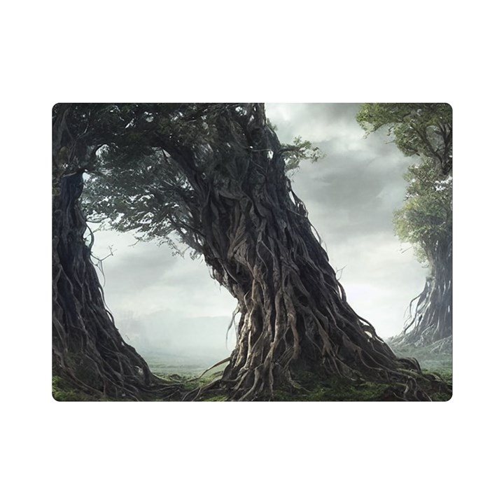 Trees Forest Woods Drawing Fantasy Dream Flano Blanket (Mini)