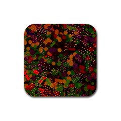 Background Graphic Beautiful Wallpaper Rubber Square Coaster (4 pack)